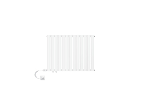 Radiador De Dupla Camada De Tubo Oval Branco 780X600 Mm Com Barra De Aquecimento 600W ML-DESIGN