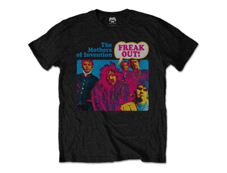 T-Shirt ROCK OFF Frank Zappa - Freak Out! Preto (Tamanho: S)