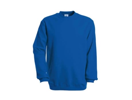 Sweatshirt para Unisexo B&C (M - Algodão - Azul)