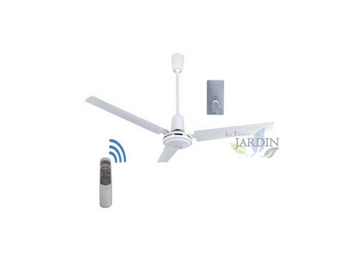 Ventilador Techo SUINGA sem Luz 120 cm 65W mando a Distancia