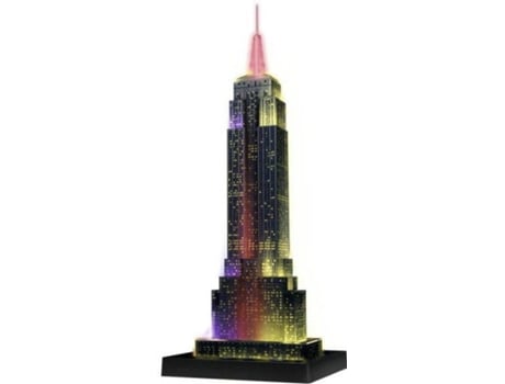 Puzzle 3D RUNADRAKE Empire State Building: Night Edition (Idade Mínima: 12 - 216 Peças)