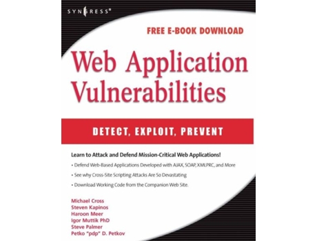 Livro Web Application Vulnerabilities de Steven Palmer (Inglês)