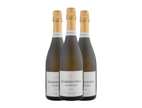 Espumante DOMINIO DE LA VEGA Authentique Brut Nature Cava Reserva (0.75 L - 3 Unidades)