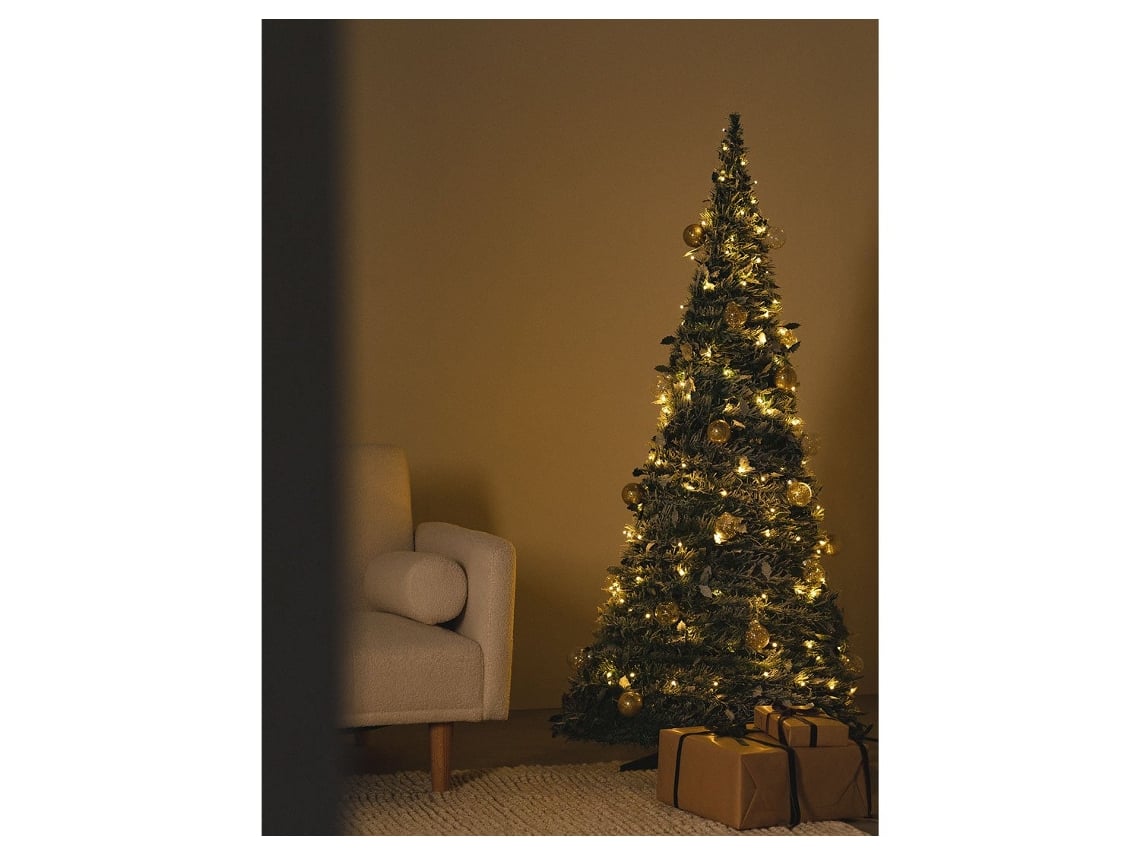 Árvore De Natal Dobrável Com Luzes Led Taimy Pvc 150 Cm SKLUM | Worten.pt