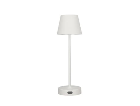 Candeeiro de Mesa Portátil Neli 2.7W Led Branco com Bateria 2200Mah Ip54 2700K 200Lm 33Cm EDO Solutions