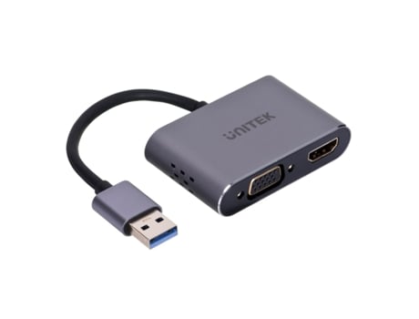 Adaptador Usb para Vga/Hdmi UNITEK V1304A 15 Cm