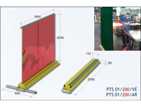 METALWORKS 3401200 Painel Protetor de Soldadura Cor Laranja