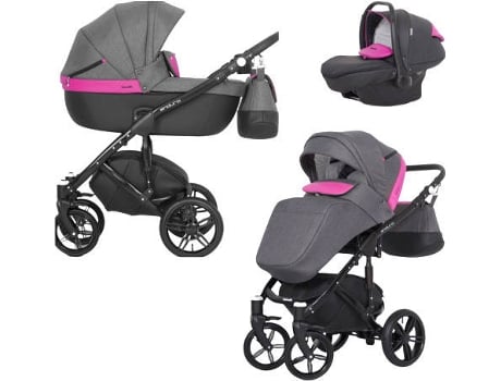 Carrinho de Bebé Individual  Enduro + Kite Isofix Ready Magenta