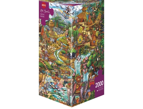 Puzzle 2000 peças Berman Exotic Safari (Idade minima recomendada: 9 anos)