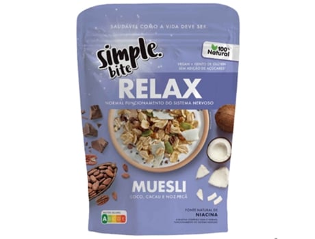 Muesli Coco Cacau e Noz-Pecã Relax Sem Adição de Açúcar e Sem Glúten SIMPLE