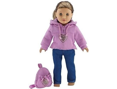 Boneca  Heart Hoody Set (Idade Mínima: 4 Anos - 8.43x5.98x1.73 cm)