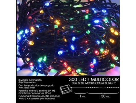 Solight 1V401-WW- Cortina exterior de Natal LED 360xLED/8 funções 15m IP44  branco quente