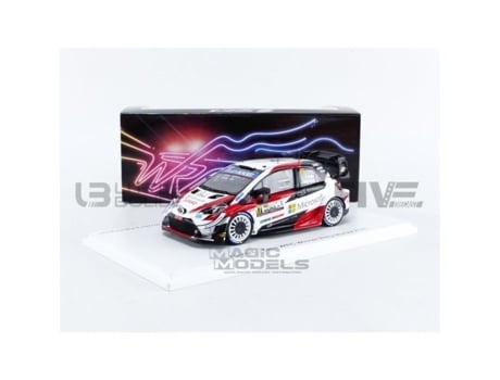 Miniatura Colecionável Spark 1/43 TOYOTA Yaris Wrc Winner Monza 2020 Branco / Vermelho / Preto S6572