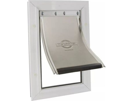 Porta para Cães PETSAFE 620 (Cinzento - Alumínio - 1 Un)