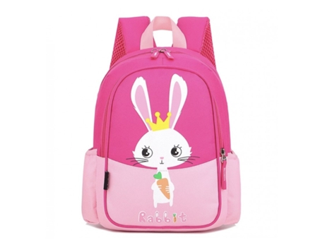 Mochila infantil para meninos e meninas bolsa escolar coelhinha bolsa ergonômica 32x25x14cm MILES