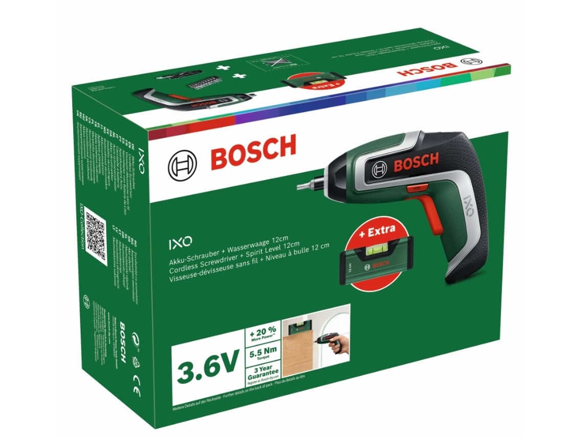 Aparafusadora a Bateria Bosch IXO 3,6V + Set 32 Peças