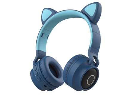 2024 Novos Fones de Ouvido de Gato Bt028C Sem Fio Montados na Cabeça dos Desenhos Animados Bluetooth Gaming Headset Verde ZXWJ .