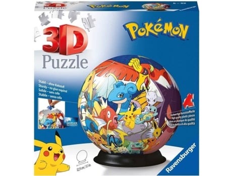 Puzzle 3D  Pokémon (Idade Mínima: 6 Anos - 72 Peças)