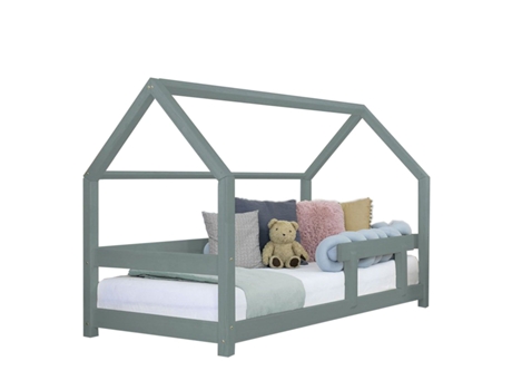 Cama Cabana Infantil Tery 90 X 190 Verde Salvia BENLEMI