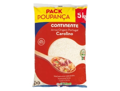 Arroz Carolino Pack Poupança CONTINENTE