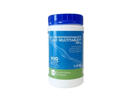 H2O 3In1 Multitabs 200G 1Kg H2O CLEAR POOL