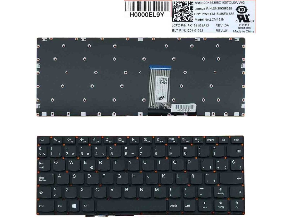 Teclado para Portátil Lenovo Yoga 310-11 310-11Iap 710-11 710