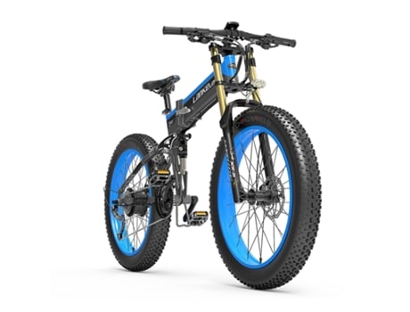 Bicicleta Elétrica LANKELEISI Xt750 Plus 1000W 17.5Ah 40Km/H Azul