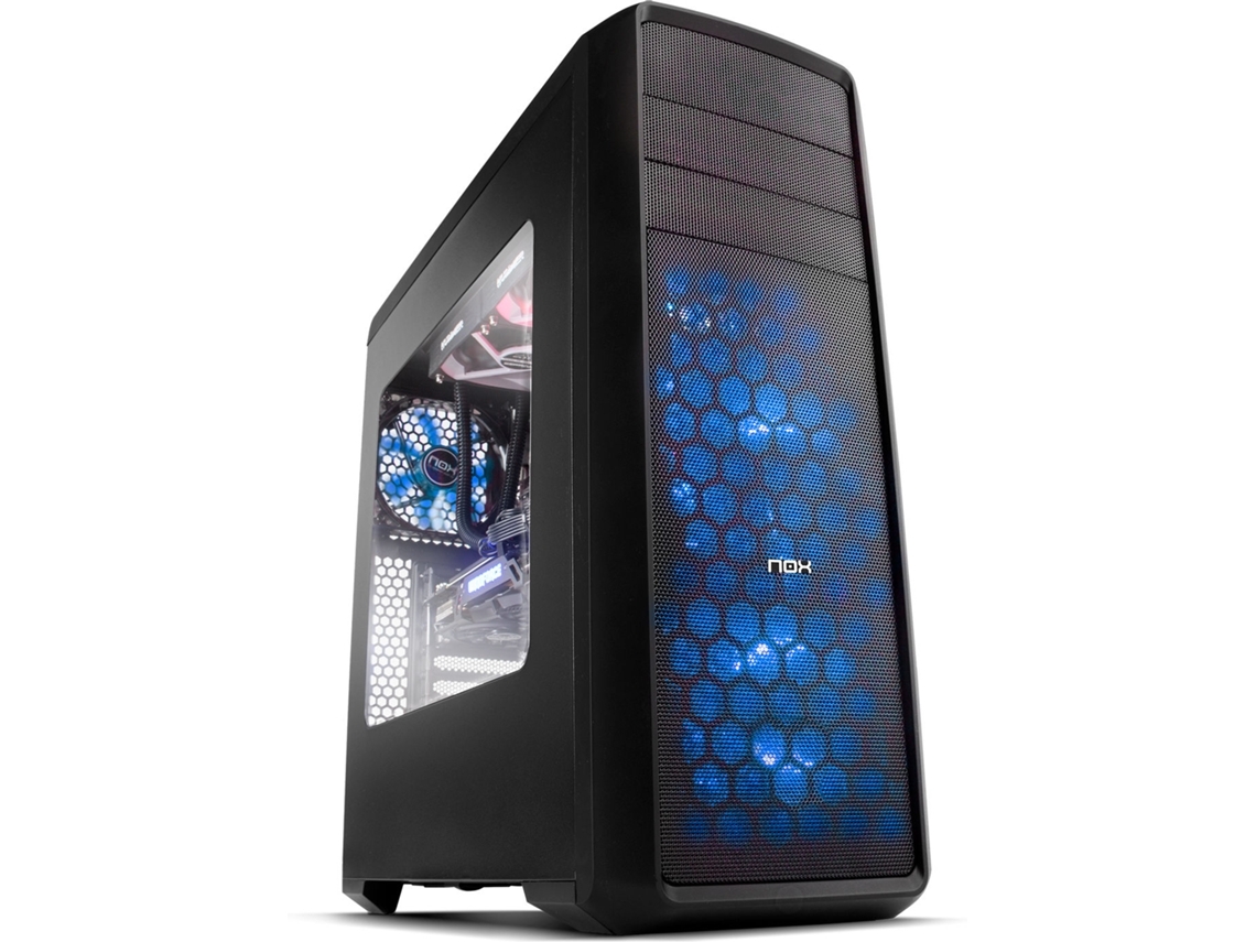 Caixa PC NOX NXCBAYZXBL (ATX Mid Tower - Azul)