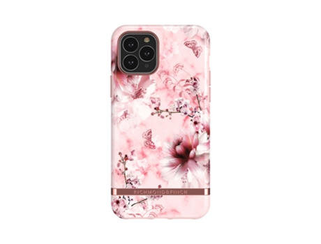 Capa para Iphone Mármore Floral Rosa  11 Pro