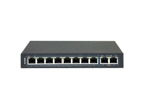 Switch AVIZIO Av-Su8Gp2G Preto Rj45 X 8