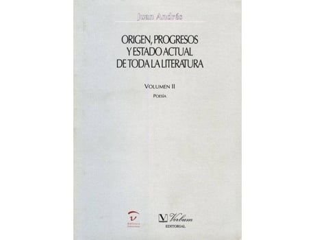 Livro Origen, Progresos Y Estado Actual De Toda La Literatura de Juan (1740-1817) Andrés (Espanhol)