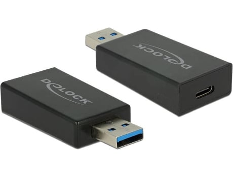 Cabo de Dados DELOCK (USB A  - USB-C  - Preto)