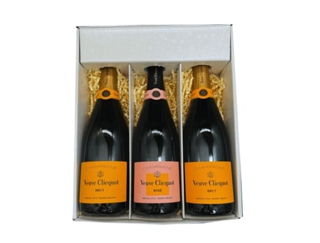 White Box: VEUVE CLICQUOT – 2 Brut And 1 Rosé