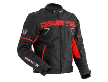 Casaco Motociclismo RAVENNA 1748 Short Preto Vermelho Xxl