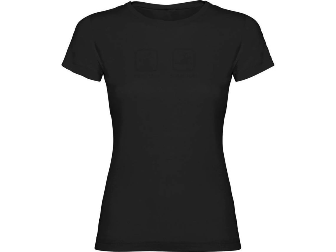 T-Shirt de Mulher para Natação KRUSKIS Problem Solution Swim Preto (2XL)