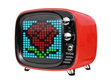 Alto-falante Bluetooth Divoom Tivoo estilo retro DSP-Tuned - Vermelho - bateria de 5h DIVOOM