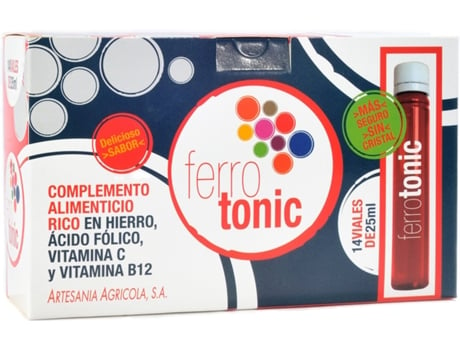 Suplemento Alimentar ARTESANIA Ferrotonic X 14 Viales (60 Cápsulas)