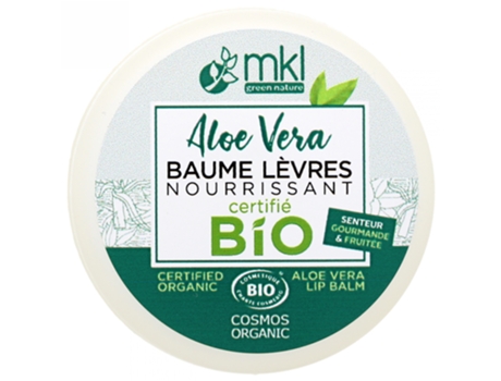 Bálsamo labial nutritivo de Aloe Vera 10 ml MKL GREEN NATURE