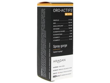 Synactifs Oroactifs Spray 15 ml ARAGAN