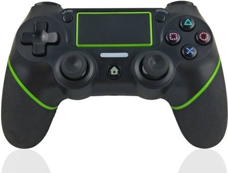 Comando PS4 YLW LV000419 Preto e Verde (Wireless)