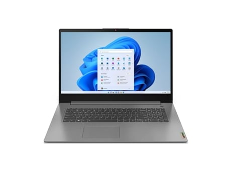 Laptop LENOVO IdeaPad 3 17IAU7 (Cinzento - 512 GB SSD - 8 GB RAM - 17,3' - Tomada EU - Qwerty US - Intel)