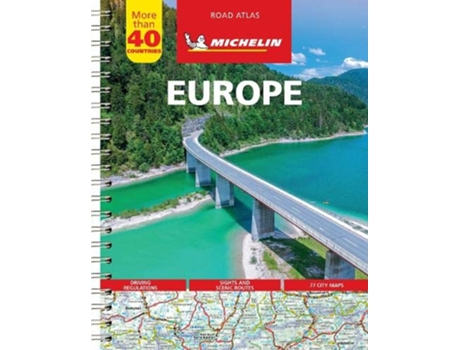 Livro Road Atlas Europe de Michelin (Francês)