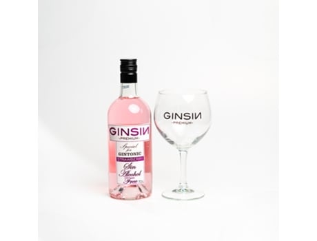 Gin sem Álcool Kit Ginsin Morango