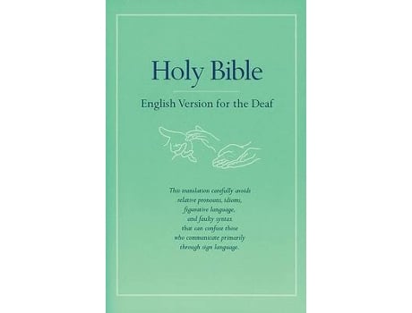 Livro holy bible english version for the deaf de baker title (inglês)