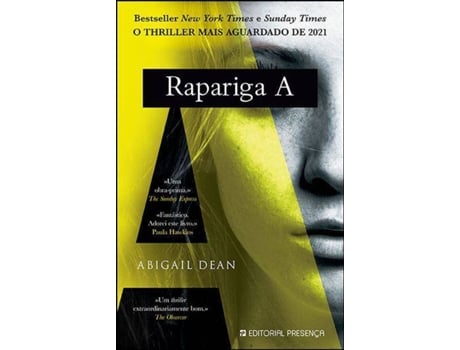 Livro Rapariga A de Abigail Dean (Português)