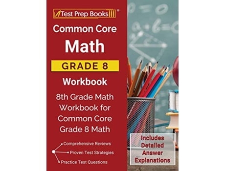 Livro Common Core Math Grade 8 Workbook de Test Prep Books (Inglês)