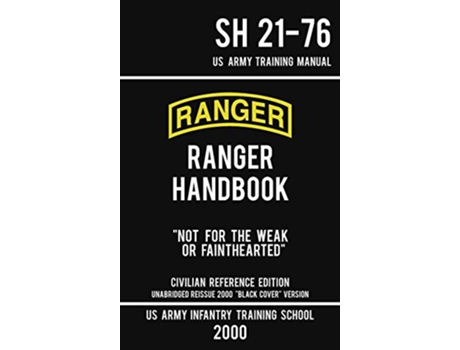 Livro US Army Ranger Handbook SH 2176 Black Cover Version de Us Army Infantry Training School (Inglês - Capa Dura)