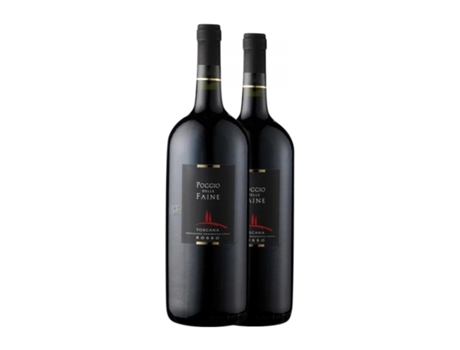 Vinho POGGIO DELLE FAINE Rosso Sangiovese Toscana Garrafa Magnum (1.5 L - 2 Unidades)