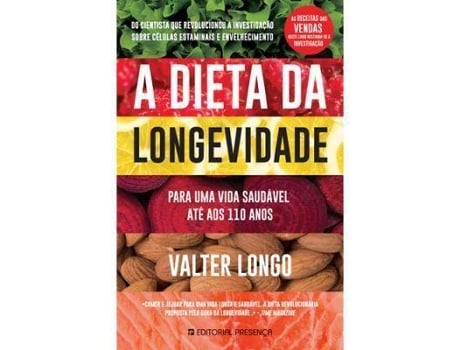 Livro A Dieta da Longevidade de Valter Longo (Português)