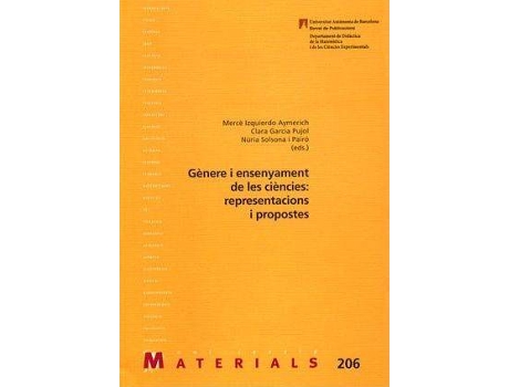 Livro GÃ¨nere i ensenyament de les ciÃ¨ncies : representacions i propostes de Clara Garcia Pujol, Mercã¨ Izquierdo Aymerich, Núria Solsona I Pairó (Espanhol)